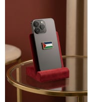 Filistin Bayrak Telefon Arkası Süsü Altın Detaylı Sticker Etiket 1,5 X 2 CM
