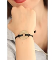 COOL (Havalı) Siyah Deri İpli Unisex Mood Bileklik TJ-BB1984