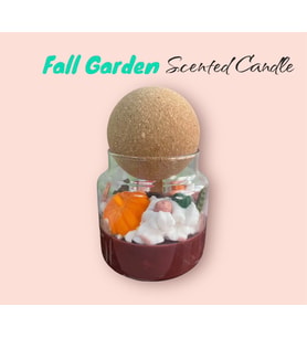 FALL GARDEN SCENTED HANDMADE CANDLE/ Elyapımı Dekoratif Kokulu Sonbahar Bahçesi Mum