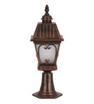 AVONNI BSU-68040-BKR-OP Kahverengi Boyalı Dış Mekan Aydınlatma E27 Aluminyum Cam 23cm