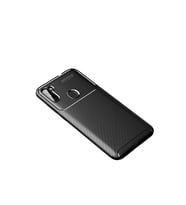 Samsung Galaxy A11 Kılıf Auto Focus Karbon Kapak - Siyah