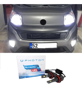 Fiat Fiorino Led Xenon Sis Farı Ampulü H1 Ultimate 9500 Lumens Yeni Seri Beyaz
