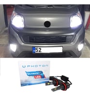 Fiat Fiorino Led Xenon Sis Farı Ampulü H1 Ultimate 9500 Lumens Yeni Seri Beyaz