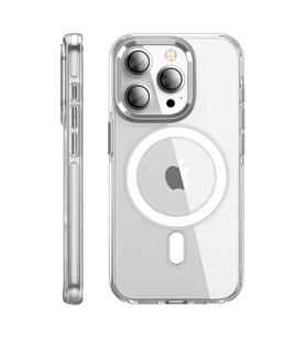 Northcity iPhone 15 Pro Max ile Uyumlu Crystal Magsafe Şeffaf Kılıf - Düşmeye Karşı Koruma