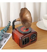 Vintage Nostajik Gramofon Müzik Kutusu