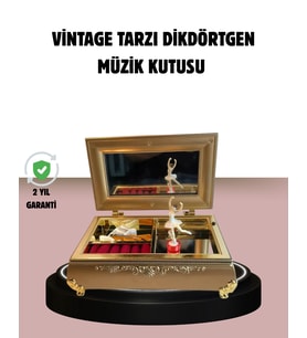 Balerinli Müzikli Takı Kutusu Piyano Tasarım Kız Çocuk Hediyelik