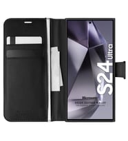 Microsonic Samsung Galaxy S24 Ultra Kılıf Delux Leather Wallet Siyah (Siyah)