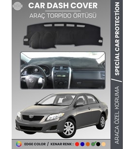 TOYOTA COROLLA E140 (2007-2013) Torpido Örtüsü Ön Göğüs Koruma Araca Özel Çatlamayı Önler Kaymaz