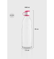 Renga Zen 1000 ml Cam Şişe 181001 Fuşya
