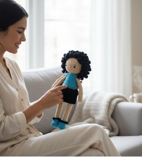 El Yapımı Amigurumi Oyuncak Bebek – Kız Çocuklar İçin Özel Hediye