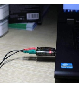 4504 5+1 Harici Usb Ses Kartı 3.5mm Kulaklık Mikrofon Çevirici Dönüştürücü