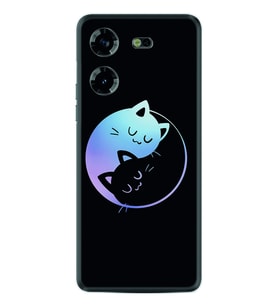 Tecno Pova 5 Kılıf Silikon Desen Özel Seri Love Cats 1604