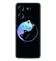 Tecno Pova 5 Kılıf Silikon Desen Özel Seri Love Cats 1604