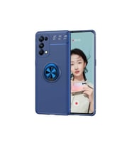 Oppo Reno 5 Pro 5G Uyumlu Kılıf Zore Ravel Silikon Kapak (Mavi)