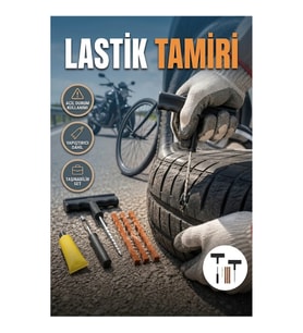 6 Parça Profesyonel Lastik Tamir Kiti Otomobil Motosiklet Bisiklet İçin Pratik Onarım Seti
