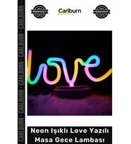 #GeceLambası Dekoratif Led Tasarım USB Pilli Romantik Hediye Neon Işıklı Love Yazılı Masa Gece Lamba