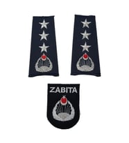 Zabıta Müdür Omuz Apoleti Armalı ÜÇ Yıldız+Defneli Göğüs Arması (Lacivert)