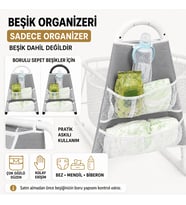 Chubby Baby Beşik Organizeri Askılı Çok Gözlü Bebek Bakım Düzenleyici