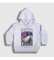 Presmono Unisex Çocuk Beyaz Roses Rapper Kendrick Lamar Kapüşonlu Sweatshirt 487170tt