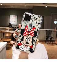 Iphone 11 Mickey Mouse Tasarımlı Şeffaf Kılıf