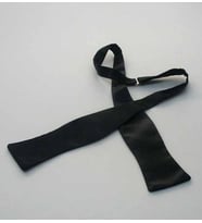Siyah Bağlamalı Model Saten Papyon - BP-29 (Renksiz)