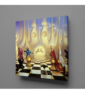 SANTRANÇ KANVAS TABLO 200x200cm