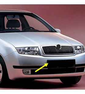 Skoda Fabia 2000-2004 Ön Tamponun Plaka Alt Plastiği 6Y0807287C