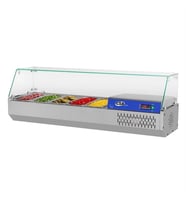 CSA Karacasan  6 Adet 1/3 Gastronorm Küvetli Set Üstü Teşhir Buzdolabı(430 Çelik)