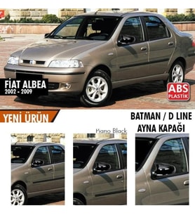 Fiat Albea Uyumlu (2002-2009) Batman Yarasa Ayna Kapağı (Makyajsız Kasa)