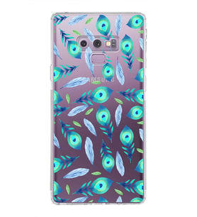PrintiFy Samsung Galaxy Note 9 ile Uyumlu Nazar Boncuğu 3  Kamera Korumalı Şeffaf Silikon Kılıf