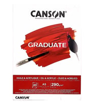 Canson Çizim Bloğu Graduate Yağlı Boya Ve Akrilik 20 Sayfa A5 290 Gram (Beyaz)