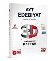 3D Yayınları Ayt Edebiyat Video Destekli Defter Yeni