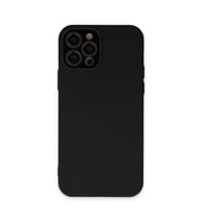 Pilelistore   iPhone 12 Pro Max Kılıf Lansman Glass Kapak - Siyah