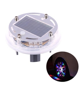 Ayt Sunup Led Işıklı Araba Tekerlek Göbek Kapağı 12 Led 4 Renk 6.5x6.5x4.5cm Oto Jant Ortası Kapak