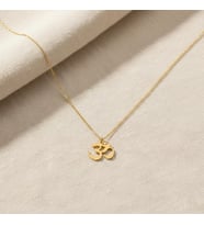 Om Sembol Kolye 925K Gümüş (Gold)