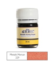 Artdeco Metalik Kumaş Boyası 229 Mercan 