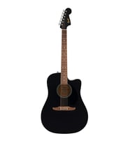 Fender 0974010506 California Debut Redondo Ce Elektro Akustik Gitar (siyah) Dreadnought Gövde Kesik Kasa (cutaway) Ve Dahili Preamp Sistemi