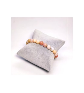 Sevginin Işıltısı: Pembe Opal: Unisex Taş Bileklik