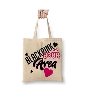 Blackpink Bez Çanta Uzun Saplı Alışveriş Çantası Plaj Çantası (Beyaz)