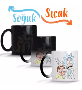 Rick and Morthy LooooooooooK Sihirli Kupa Bardak Porselen