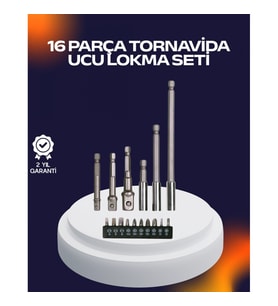 Mey İthalat® 16 Parça Usta İşçilik Bits Takımı Vida Sökme Takma Set