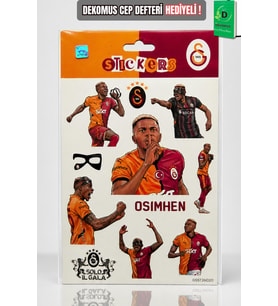 Lisanslı Galatasaray "Victor Osimhen" Sticker Sheet
