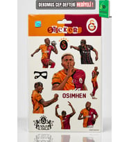 Lisanslı Galatasaray "Victor Osimhen" Sticker Sheet