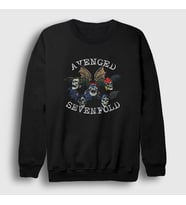 Presmono Unisex Siyah Skulls Avenged Sevenfold Sweatshirt 293803tt
