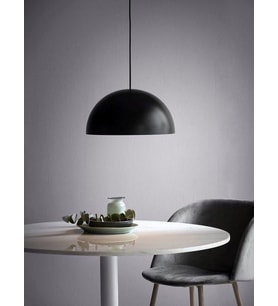 RİOLİGHT RETRO,RUSTİK MUTFAK,ODA,CAFELER İÇİN SİYAH 1XE27 DUYLU TEKLİ METAL SARKIT AVİZE ÇAP:40CM