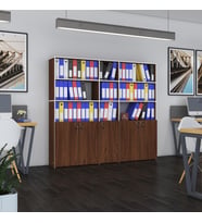 Kenzlife klasör dolabı kilitli gökbörü cvz 175*200*30 klasörlük kitaplık ofis arkalıksız