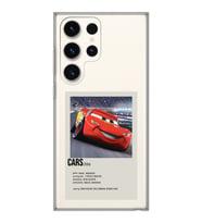 Samsung Galaxy S24 ULTRA Uyumlu Cars Mcqueen Desenli Şeffaf Telefon Kılıfı
