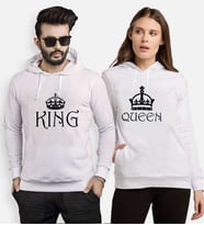 Tshirthane King Queen Sevgili Kombinleri Kapüşonlu Kombini (Tek Ürün Fiyatıdır.)