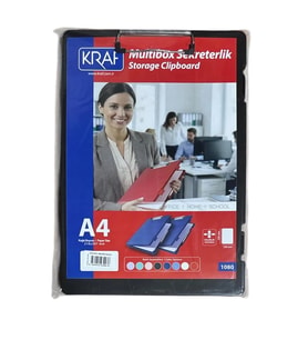 KRAF 1080 MULTIBOX SEKRETERLİK SAKLAMA BÖLMELİ A4  - SİYAH