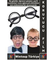 Eğlenceli Çocuk Yetişkin Parti Kostüm Öğrenci Arkadaş Şaka Kalın Büyük Cam İnek Öğrenci Şaka Gözlüğü